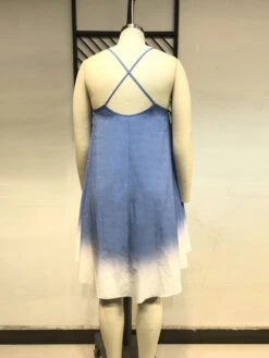 Plus Size Contrast Color Camisole Dress -Women's Clothing Shop P 20210702114306292 258