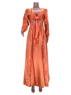 Sexy V Neck Tie Wrap Maxi Dress 11 Sexy V Neck Tie Wrap Maxi Dress -Women's Clothing Shop P 20210918164747186 717