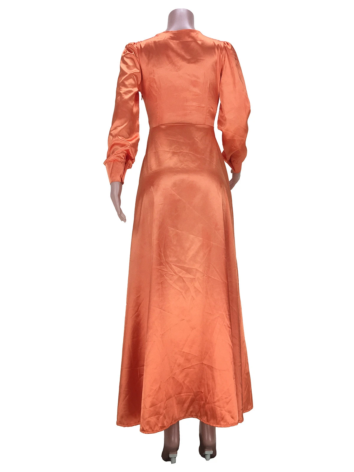 Sexy V Neck Tie Wrap Maxi Dress 7 Sexy V Neck Tie Wrap Maxi Dress - Image 5