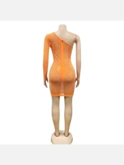 Sexy Club Hot Drilling Long Sleeve Short Dress -Women's Clothing Shop P 20220221145454904 301