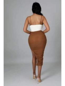 Sexy Hollowed Out Irregular Split Hem Suspender Dress -Women's Clothing Shop P 20220330140645759 837