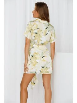 Fashion V-Neck Short Sleeve Printed Dress -Women's Clothing Shop P 20220602130350518 863