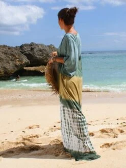 Fashion Deep V Tie Dyed Women's Sunscreen Dress -Women's Clothing Shop P 20220624144748695 892