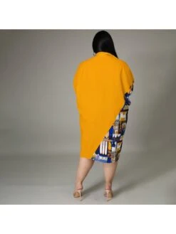 Long Sleeve Patchwork Dress For Women -Women's Clothing Shop P 20220704181015668 854