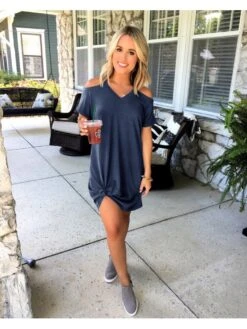 Summer Fashion Cold Shoulder Dress