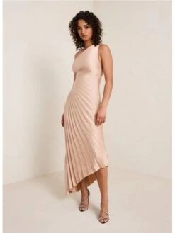 Pure Color Slant Shoulder Women's Irregular Sleeveless Dress -Women's Clothing Shop P 20221119150858326 694