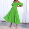 Women's Fashion Loose Puff Sleeve Maxi Dress -Women's Clothing Shop P 20230330094630683 269