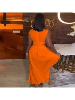 Women's Pure Color Sleeveless Long Dress -Women's Clothing Shop P 20230428200925508 313