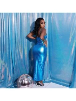 U Nexk Slim Pure Color Sleeveless Dress -Women's Clothing Shop P 20230510192526967 876