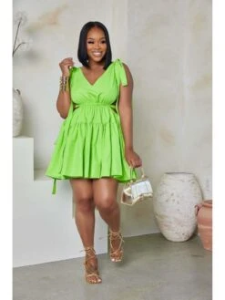 Sexy Solid Backless Ruched Dress -Women's Clothing Shop P 20230522100133393 880