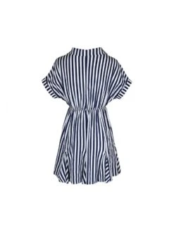 Casual Navy Blue Striped Women's Dress -Women's Clothing Shop P 20230523193035979 955