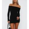 Women's Off Shoulder Long Sleeve Dress