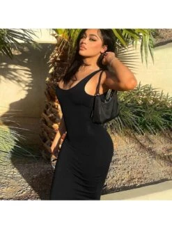 Sexy Backless Tight Maxi Dress -Women's Clothing Shop P 20230630114939953 375
