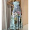 Gray Printing Long Sleeveless Dress -Women's Clothing Shop P 20230704173917209 264