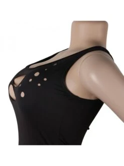 Women's Sexy Ripped Hollowed Out Pure Color Dress -Women's Clothing Shop P 20230713135949506 671