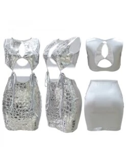 Sexy Hollowed Out Sequins Sleeveless Bodycon Dress -Women's Clothing Shop P 20230717174639312 920