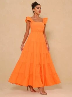 Pastoral Style Backless High Waist Dress -Women's Clothing Shop P 20230720120125994 837