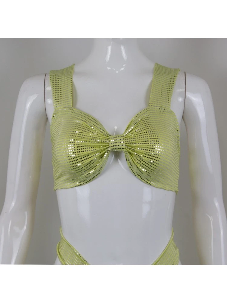 Sparkly Strappy Crop Top Sexy Belly Baring Fishtail Maxi Dress Set 9 Sparkly Strappy Crop Top Sexy Belly Baring Fishtail Maxi Dress Set - Image 7