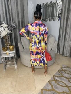 Colorful Tie Dyed Printing Casual Dress -Women's Clothing Shop P 20230901105333039 197