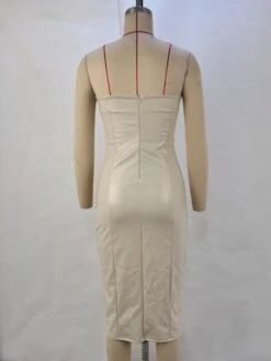 Sexy Solid Color Wrap Hip Dress -Women's Clothing Shop P 20230906180923287 898