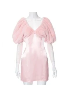 V Neck Batwing Sleeve Lace Short Dress -Women's Clothing Shop P 20230918182222491 812