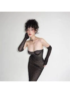 Solid Color Off Shoulder Slim Dress -Women's Clothing Shop P 20231007103002288 749