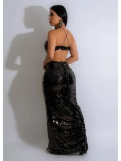 Patchwork Spaghetti Straps Off Shoulder Dress