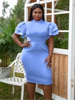 Patchwork Solid Color Cozy Dress -Women's Clothing Shop P 20231117163831226 418