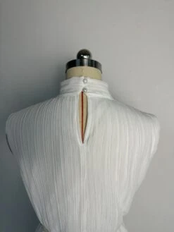 Pleated Lace Up Turtleneck Maxi Dress -Women's Clothing Shop P 20231122124933397 898