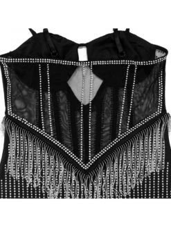 Patchwork Spaghetti Straps A-line Dress -Women's Clothing Shop P 20231123125346388 232