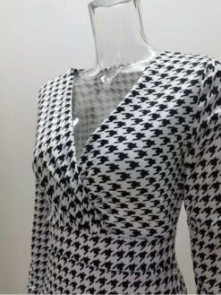 Print Mid-rise Low-cut Midi Dress -Women's Clothing Shop P 20231128111222271 522