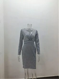 Print Mid-rise Low-cut Midi Dress -Women's Clothing Shop P 20231128111225324 540