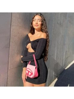 Round Neck Off Shoulder High Rise Dress -Women's Clothing Shop P 20231205131223492 877