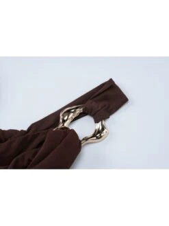 Tie-wrap Ruched Mid-rise Mini Dress -Women's Clothing Shop P 20231214173719440 270