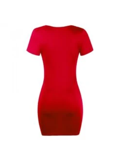 Patchwork Mid-rise Skinny Short Sleeve Dress -Women's Clothing Shop P 20231218133357096 915