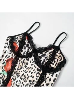 Leopard Floral Printed Sleeveless Maxi Dress -Women's Clothing Shop P 20231226181623732 220