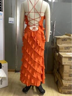 Stringy Selvedge Mid-rise Bodycon Maxi Dress -Women's Clothing Shop P 20240120105829866 140