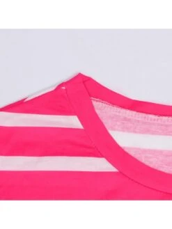 Striped High Rise Fitted Short Sleeve Maxi Dress -Women's Clothing Shop P 20240222113009800 752