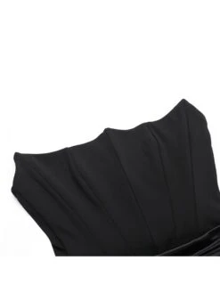 Patchwork Satin Strapless Mini Dress -Women's Clothing Shop P 20240308081507834 209