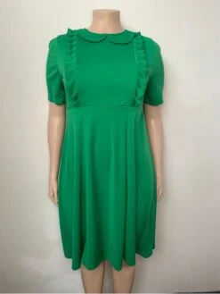 Stringy Selvedge High Rise Fitted Plus Short Sleeve Dress -Women's Clothing Shop P 20240312115028862 806