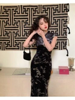 Crew Neck Short Sleeve High Rise Maxi Dress -Women's Clothing Shop P 20240329112011704 997