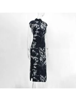 Crew Neck Short Sleeve High Rise Maxi Dress -Women's Clothing Shop P 20240329112014718 850