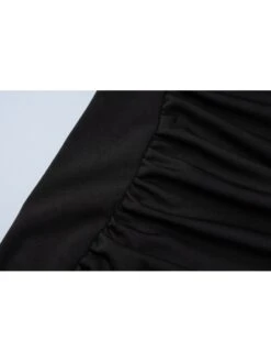 Hollow Out Mid-rise Fitted Short Sleeve Dress -Women's Clothing Shop P 20240408140536704 824