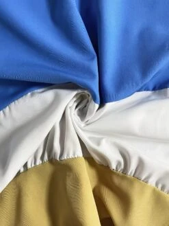 Colorblock High Rise Swing Short Sleeve Maxi Dress -Women's Clothing Shop P 20240417092011447 304