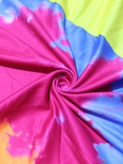 Tie Dye Solid Color Loose Short Sleeve Dress -Women's Clothing Shop P 20240418110004206 451