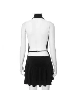 Halter Wing Neck Backless Fringed Dress -Women's Clothing Shop P 20240429094034765 933