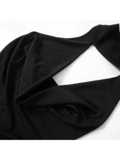 Halter Wing Neck Backless Fringed Dress -Women's Clothing Shop P 20240429094035725 998