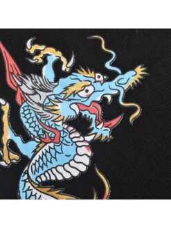 Letter Dragon Printed Sleeveless Mini Dress -Women's Clothing Shop P 20240430141528621 930