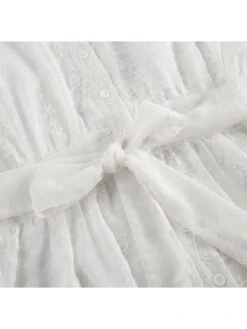 Jacquard Weave Lace Up Single Breasted Dress -Women's Clothing Shop P 20240509143508855 995