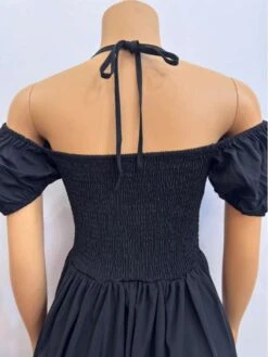 Off Shoulder Halter Backless Mini Dress -Women's Clothing Shop P 20240510152010064 209